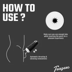 Teazers Automatische Masturbator met Driedubbele Stimulatie Sale