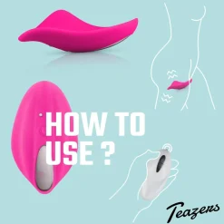 Teazers Mini Vibrator Met Afstandsbediening Hot