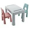 Teggi Grey/Old Rose/Turquoise Multifun 3-in-1 Tafel met Twee Stoeltjes Sale