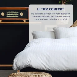 Ten Cate 100% Katoensatijnen Tweepersoons Dekbedovertrek Outlet