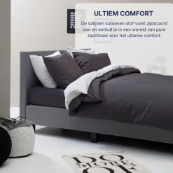 Ten Cate 100% Katoensatijnen Lits-Jumeaux Dekbedovertrek Hot