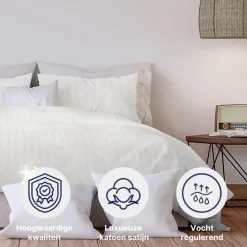 Ten Cate 100% Katoensatijnen Eenpersoons Dekbedovertrek Sale