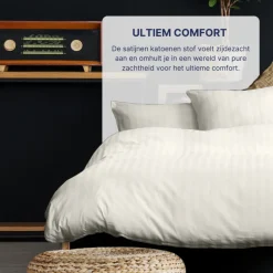 Ten Cate 100% Katoensatijnen Eenpersoons Dekbedovertrek Sale