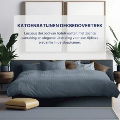 Ten Cate 100% Katoensatijnen Lits-Jumeaux Dekbedovertrek Sale