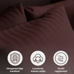 Ten Cate 100% Katoensatijnen Eenpersoons Dekbedovertrek Clearance