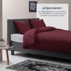 Ten Cate 100% Katoensatijnen Tweepersoons Dekbedovertrek Hot