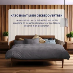 Ten Cate 100% Katoensatijnen Eenpersoons Dekbedovertrek Hot