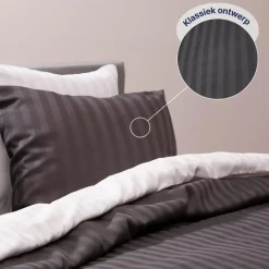 Ten Cate 100% Katoensatijnen Eenpersoons Dekbedovertrek Hot