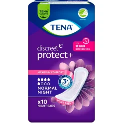 Tena Discreet Protect+ Normal Night Verbanden New