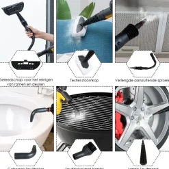Trendmix Hand Stoomreiniger Met 9-Delige Accessoireset Best
