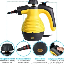 Trendmix Hand Stoomreiniger Met 9-Delige Accessoireset Best