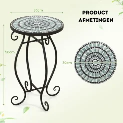 Trendmix Mozaïek Bijzettafel Keramiek voor Binnen en Buiten Outlet