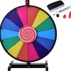 Trendmix rad van fortuin gezelschapspel draairad voetstandaard met 14 schrijfvakken