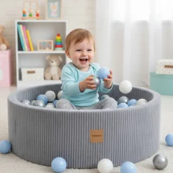 Trendmix ronde ballenbak voor kinderen en baby’s met speelballen Online
