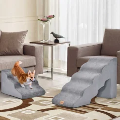 Trendmix twee delige huisdiertrap voor grote en kleine honden en katten met afneembare hoes Discount