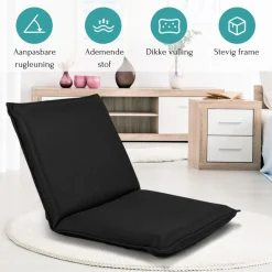 Trendmix Vloerstoel Meditatiestoel Met 6-Traps Verstelbare Rugleuning New