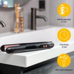 Tristar HD2501 Snoerloos en stoomfunctie Stijltang 2-in-1 Online