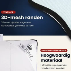 Troonz Buikslaap Hoofdkussen Plus One