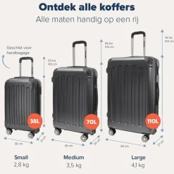 TRVLMORE Handbagage Koffer