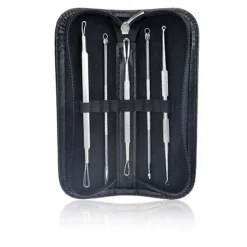 UNIQ Comedonenlepel Set – Complete Mee-eter Verwijder Set, RVS Best
