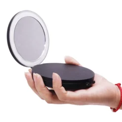 UNIQ Drievoudige Compacte Reismake-upspiegel met Led 5x en 10x Vergroting Hot