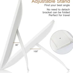 UNIQ Make-upmake-upspiegel met Verstelbaar Led-aanraaklicht Clearance