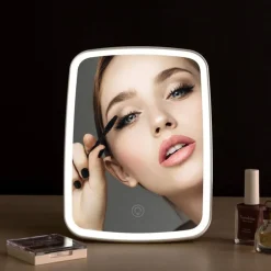 UNIQ Make-upmake-upspiegel met Verstelbaar Led-aanraaklicht Clearance