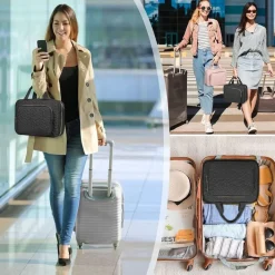 UNIQ Reis Toilettas met Haak en 4 Vakken - Zwart Hot