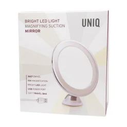 UNIQ Ronde Spiegel met Led Licht en Zuignap X10 Vergrotende Spiegel