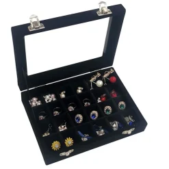 UNIQ Sieradendoos in Zwarte Velours Clearance