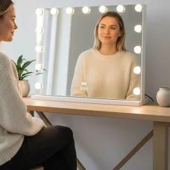 UNIQ XL Luxe Hollywood make-up spiegel met licht New