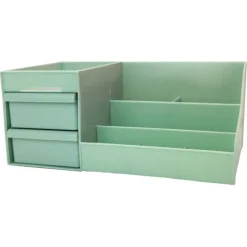 UNIQ Make‑up & Sieraden Organizer – 2 Laden, Mintgroen Clearance