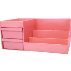 UNIQ Make‑up & Sieraden Organizer – 2 Laden, Roze - P110 Discount