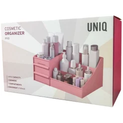 UNIQ Make‑up & Sieraden Organizer – 2 Laden, Roze - P110 Discount