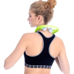 UNIQ Nek‑ & Schoudermassager – Handmatige Triggerpoint Roller, Verstelbaar, Groen Clearance