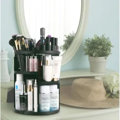 UNIQ 360° Roterende Make‑up Organizer – Zwart Hot