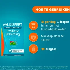 Valdispert Mentaal Welzijn Positieve Stemming Dragees Clearance
