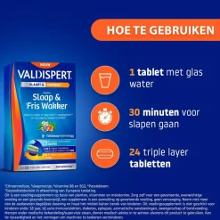 Valdispert Slaap & Fris Wakker Triple Layer Tabletten Clearance