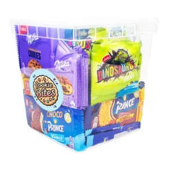 LU Vieruurtjes XL koekjespakket met chocolade: Milka, , Prince, Oreo, Mikado & Lotus Dino Outlet
