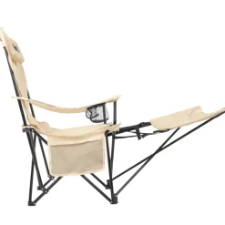 VirtuFit Opvouwbare Camping Stoel met Voetsteun Sale