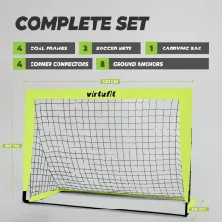VirtuFit Pop-Up Voetbaldoelen Set Clearance