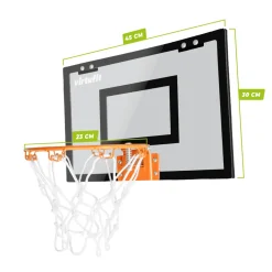 VirtuFit Pro Mini Basketbalbord met 2 Ballen en Pomp