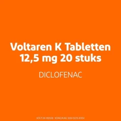 Voltaren K 12,5mg Diclofenac-Kalium Filmomhulde Tabletten Clearance