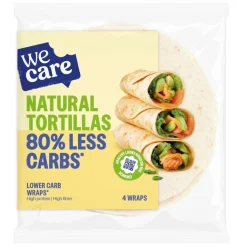 WeCare Natural Tortillas Lower Carb Wraps New
