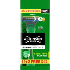 Wilkinson Sword Extra Essential 3 Sensitive Wegwerpscheermesjes Hot