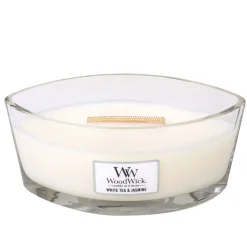 Woodwick geurkaarsen White Tea & Jasmine Clearance