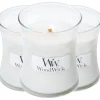 Woodwick geurkaarsen White Tea & Jasmine Clearance